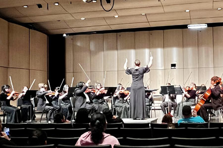 Photo of 2023 NGC Symphony Orchestra Performing at the ISSMA